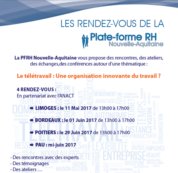 Les rendez-vous de la plate-forme RH Nouvelle-Aquitaine