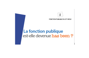 la fonction publique has been